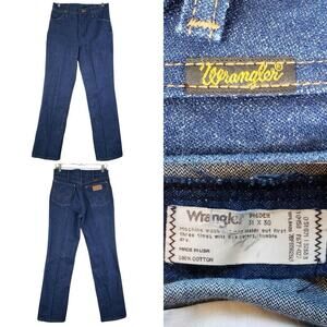 Wrangler Jeans Straight Leg High Rise mens Medium Wash 5-Pocket Size 31x30